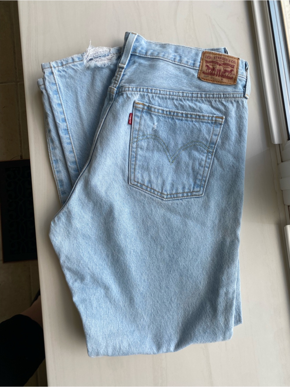 Women’s Levi's 501 Light Blue Denim Jeans
